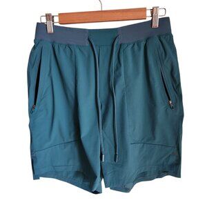 Lululemon Men's Shorts Teal Medium License to Train Linerless Short 7" Inseam